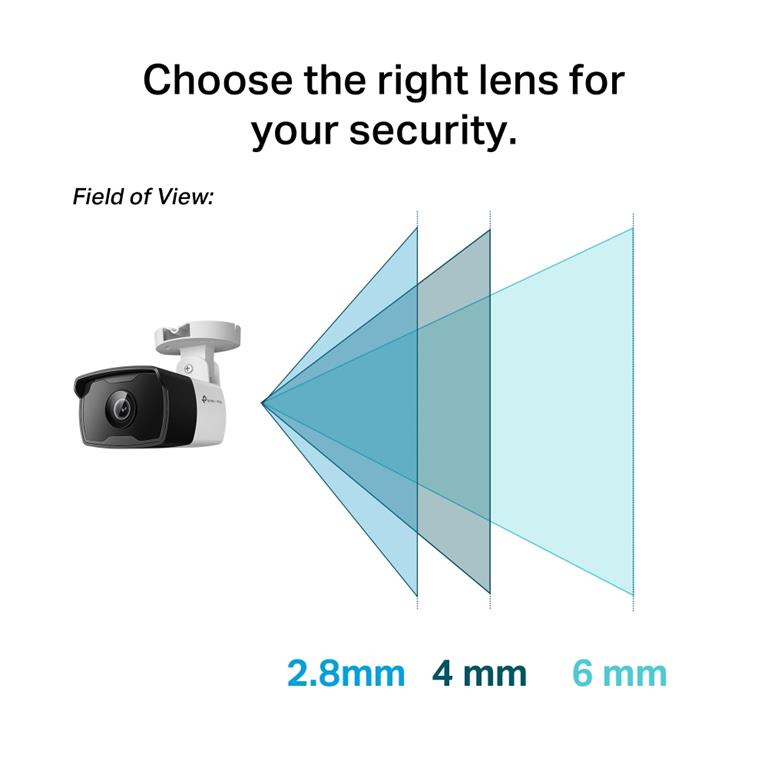 TP-Link VIGI C320I 2MP Outdoor Bullet Camera, Smart Detection, PoE, IP67