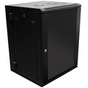 NetiX ZA-CAB15U 15U Fixed Wall Mount Server Cabinet, 600×600mm, Tempered Glass