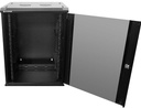 NetiX ZA-CAB15U 15U Fixed Wall Mount Server Cabinet, 600×600mm, Tempered Glass