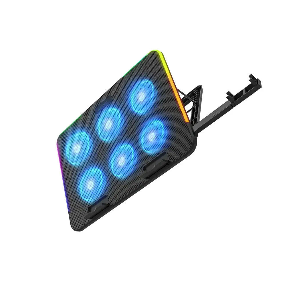 Astrum LCP156 Laptop Cooling Pad, 6×60mm LED Fans, 5 Level Angle, Metal Mesh, 15.6″