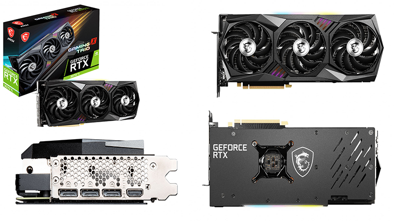 MSI RTX 3070 Ti GAMING X TRIO 8G 8GB GDDR6X, 1830MHz Boost, PCIe 4.0, RGB, 4K Ready