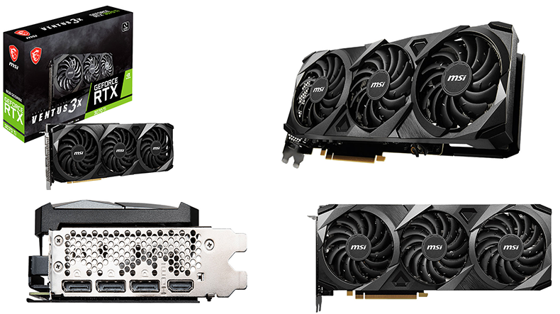 MSI RTX 3070 Ti GAMING X TRIO 8G 8GB GDDR6X, 1830MHz Boost, PCIe 4.0, RGB, 4K Ready