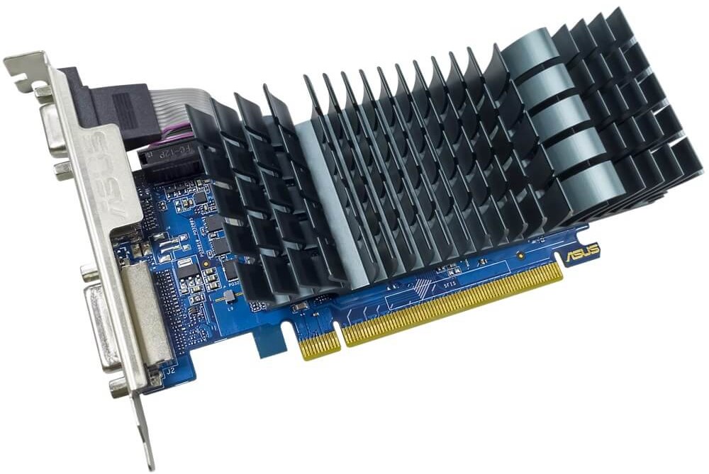 ASUS GT 710-SL-2GD3-BRK-EVO Silent Low-Profile GT 710 2GB DDR3 Graphics Card, 0dB Cooling, Triple Display (copy)