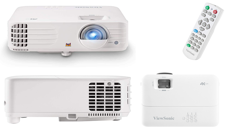 ViewSonic PX701-4K 4K UHD Home Projector, 3200 ANSI Lumens, HDR, 240Hz Gaming, 300" Display