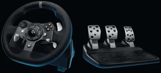 Logitech G920 Driving Force Racing Wheel Dual Motor Force Feedback, Pedals, Leather Grip SKU: 941-000123