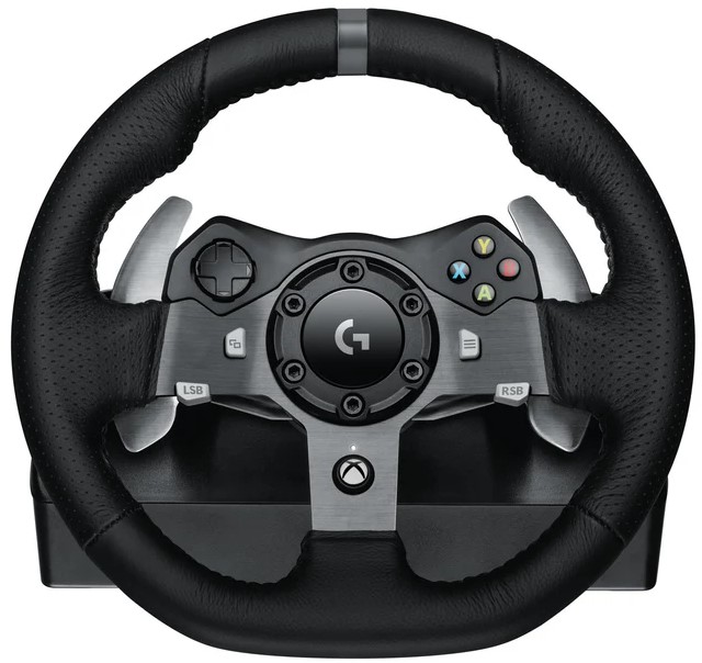 Logitech G920 Driving Force Racing Wheel Dual Motor Force Feedback, Pedals, Leather Grip SKU: 941-000123