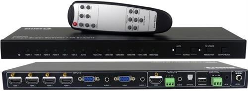Ellies 6 Input Collaboration Switcher Scaler 4K HDMI Output, Auto/Manual Switching, EDID SKU: BPHDPSW6