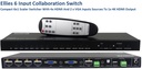 Ellies 6 Input Collaboration Switcher Scaler 4K HDMI Output, Auto/Manual Switching, EDID SKU: BPHDPSW6
