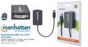 Manhattan USB 3.0 to DVI Converter Add Extra Display, HDMI/VGA Adapter Support SKU: 152310