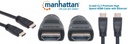 Manhattan CL3 In Wall HDMI Cable 8m, 4K@60Hz, Ethernet, ARC, Shielded SKU: 353960