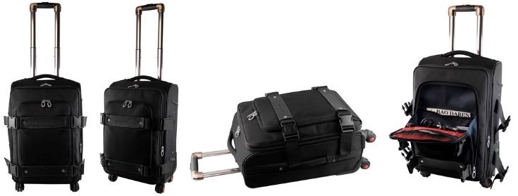 Macaroni Lettiga 15.6" Business Trolley Laptop Case Spinner Wheels, IATA Cabin Size, Black SKU: ETT11700