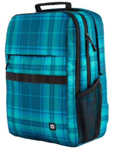 HP Campus XL Tartan Plaid Backpack 16" Laptop, 20L, Eco-Friendly, Water-Resistant SKU: 7J594AA