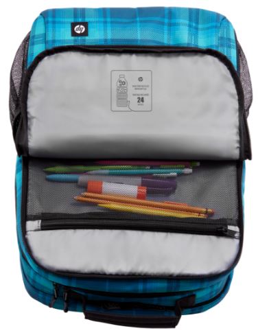 HP Campus XL Tartan Plaid Backpack 16" Laptop, 20L, Eco-Friendly, Water-Resistant SKU: 7J594AA