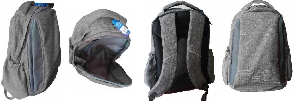 Macaroni Scolaro Student Backpack Blue/Grey, Triple Compartments, Waterproof, Padded Straps SKU: ETB8996BL