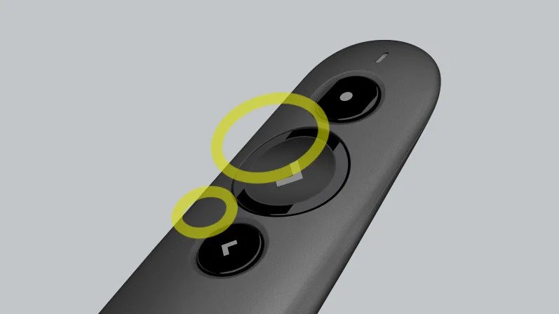 Logitech R500s Presentation Remote Laser Pointer, 20m Range, Graphite SKU: 910-005843