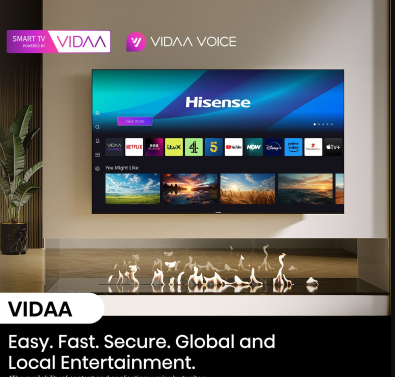 Hisense 75 Inch E7N QLED 4K VIDAA Smart LED TV