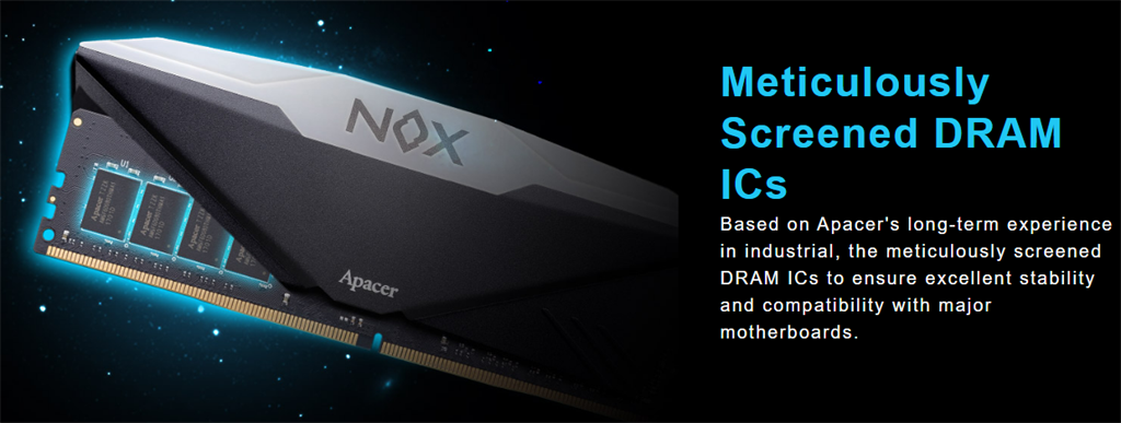 Apacer Nox 8GB RGB DDR4 3200MHz Gaming RAM
