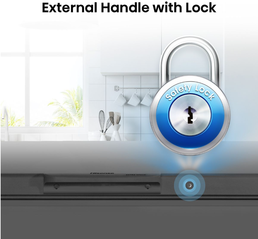 Hisense 245L Chest Freezer – Metallic Silver, A Energy, Fast Freeze