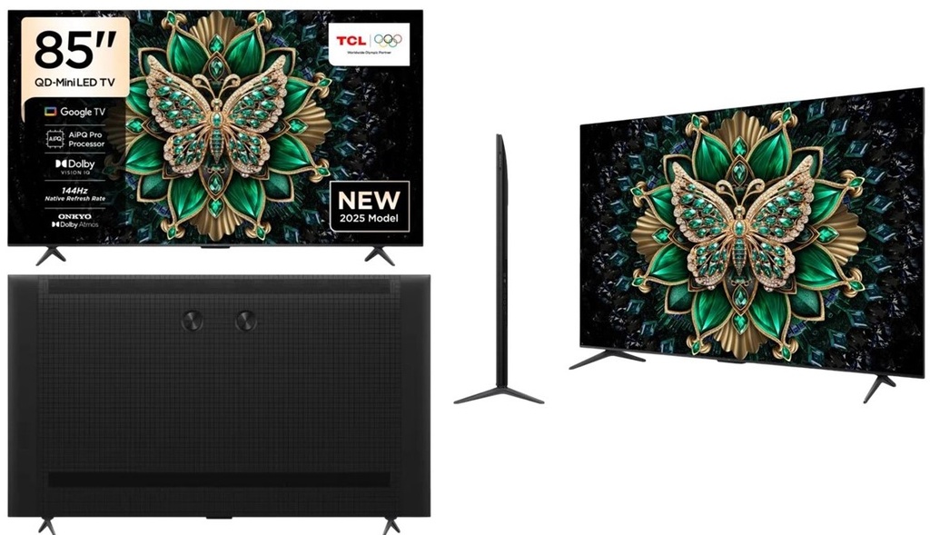 TCL 85" QD Mini LED 4K Google TV | 144Hz, Dolby Vision IQ, FreeSync, ONKYO Audio