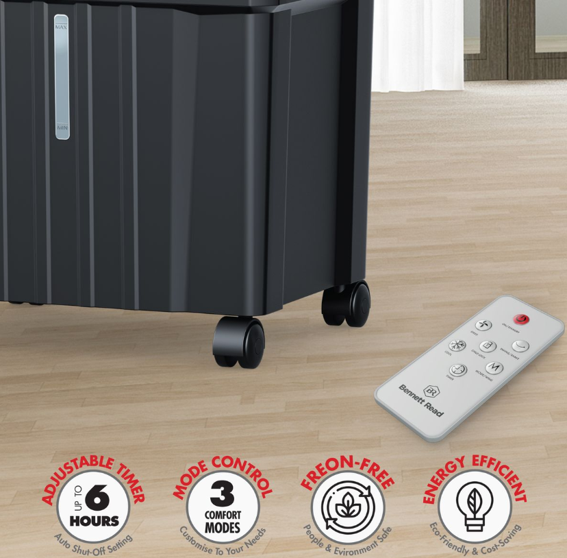 Bennett Read 29L Air Cooler | 4-in-1, 150W, 56-Hour Cooling, Remote Control | HFN702