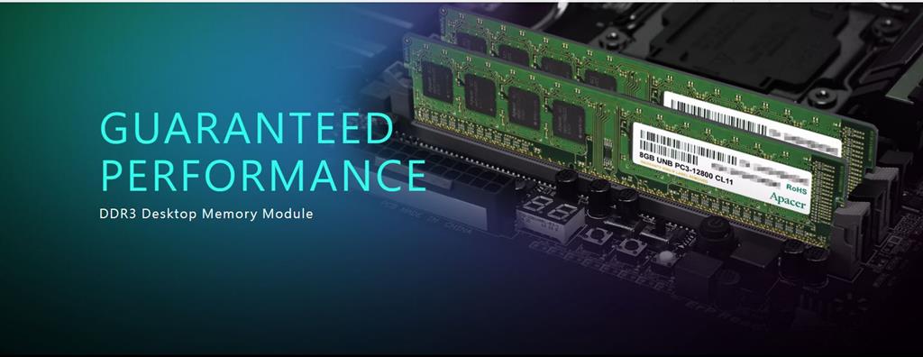 Apacer 8GB DDR3 RAM | DL.08G2K.KAM, 1600MHz, CL11, 240-Pin DIMM, 3-Year Warranty (copy)