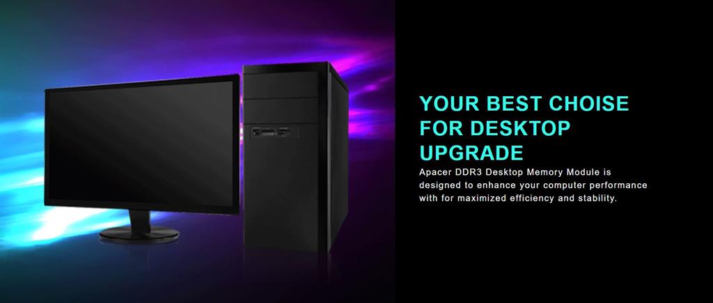 Apacer 8GB DDR3 RAM | DL.08G2K.KAM, 1600MHz, CL11, 240-Pin DIMM, 3-Year Warranty (copy)