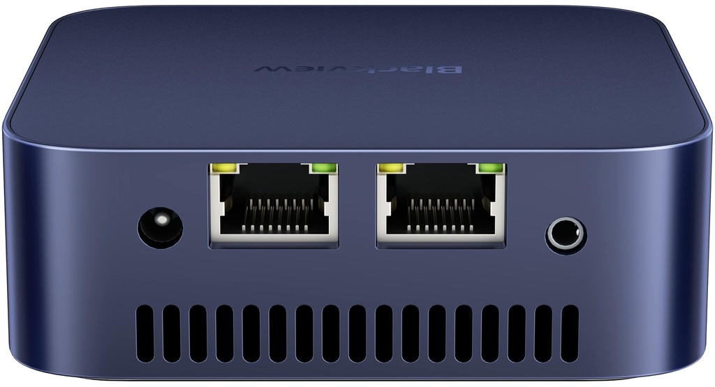 Blackview MP80 Mini PC | Intel N5095, 12GB DDR5, 256GB SSD, 4K UHD, Windows 11 Pro, Blue