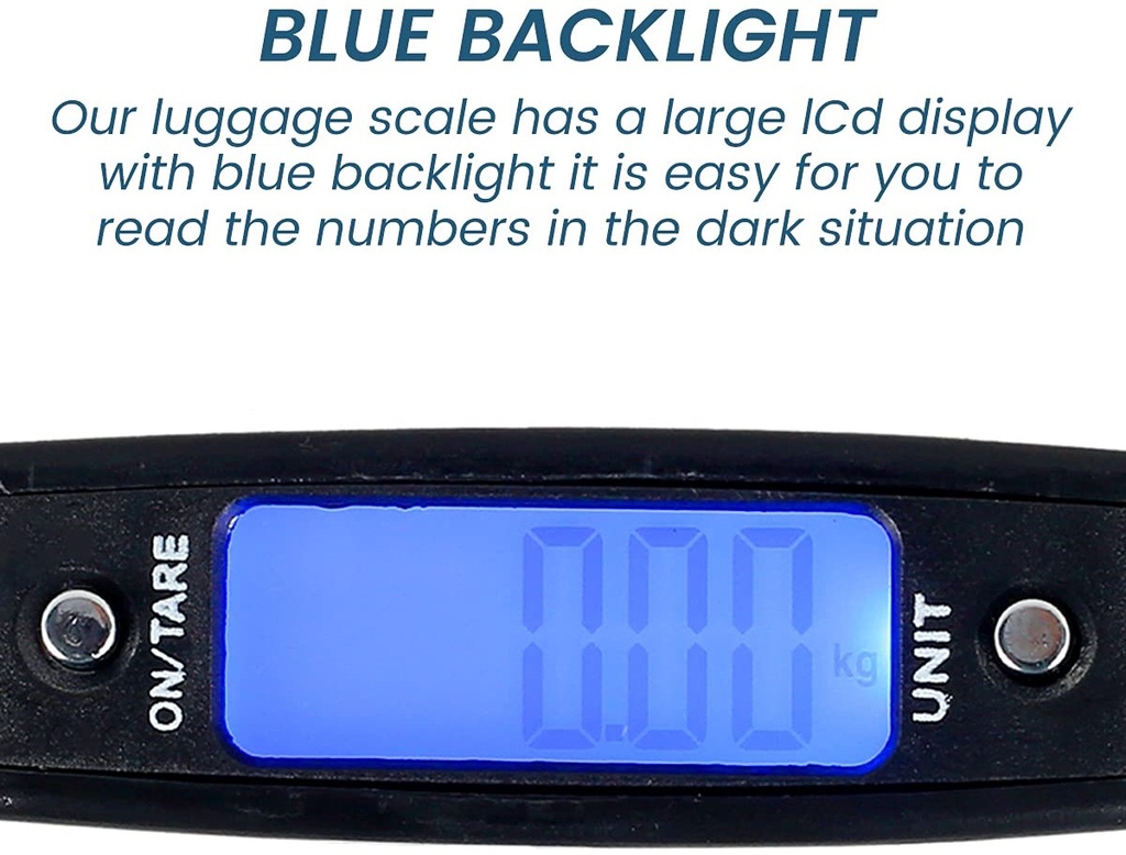 Casey Luggage Scale | 50kg Max, LCD Display, Auto Off, Data Lock, Travel-Friendly, 6-Month Warranty