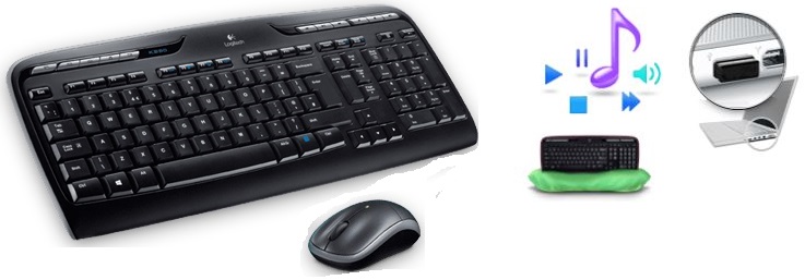 Logitech MK330 Cordless Keyboard and Mouse Combo Cordless Keyboard & Mouse