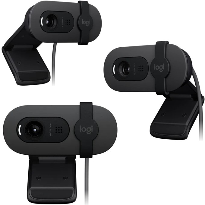 Logitech Brio 100 USB Full HD Webcam - 1080p, Privacy Shutter