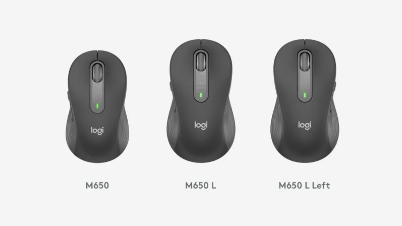 Logitech M650 Wireless Mouse - Smart Wheel, Bluetooth & Logi Bolt