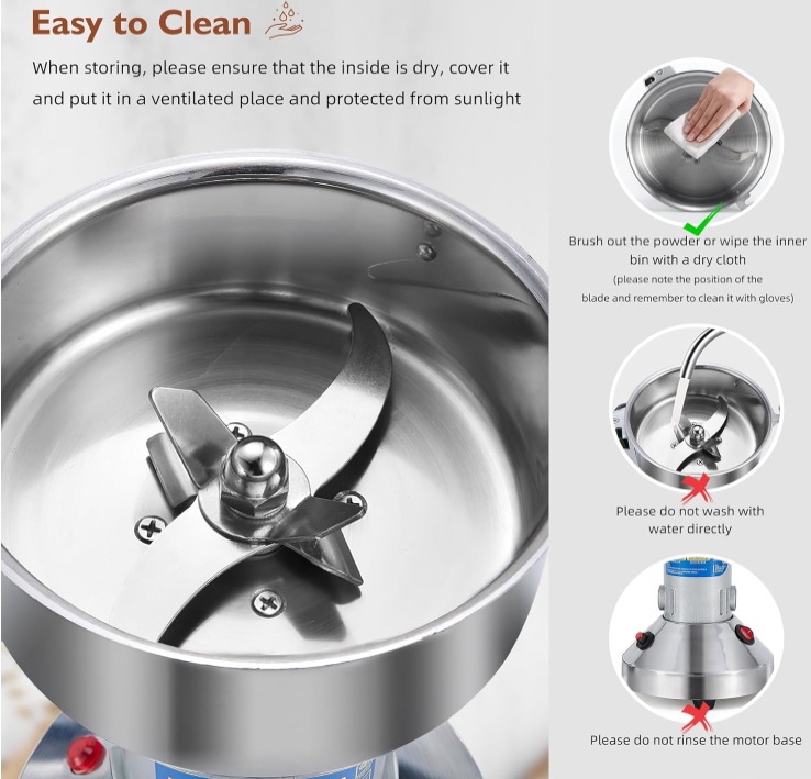 Sokany 950 W High-Speed Grinder – 150 g Cup, Coffee/Spice, Pure-Copper Motor, Stainless-Steel