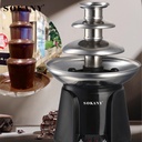 Sokany CSY-SK07069 60 W Chocolate Fountain 3-Tier, SS, Non-Stick, 0.4 kg, Home/Party