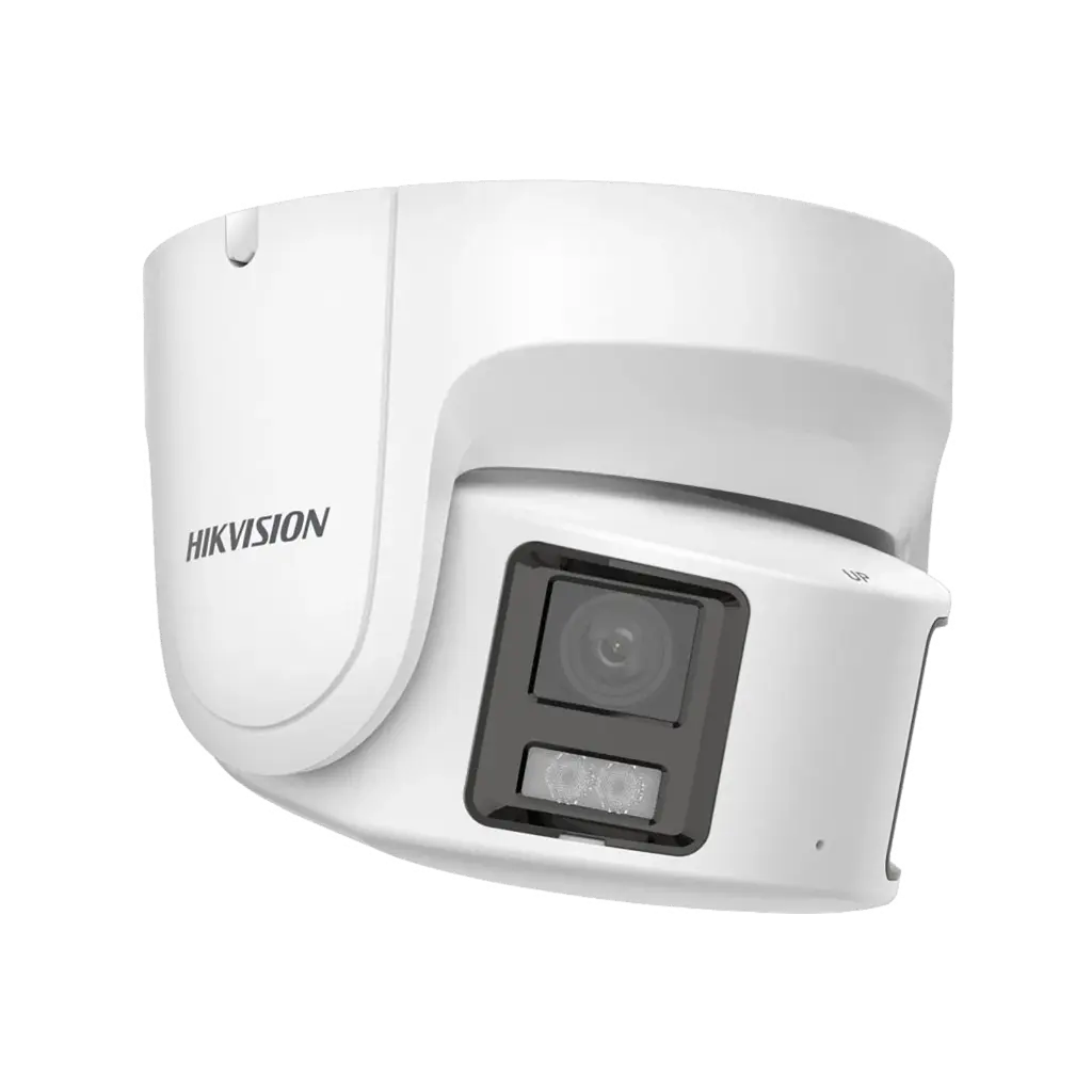 Hikvision 8 MP 180° Panoramic ColorVu Turret 4 mm, 30 m Light, 130 dB WDR, IP67, PoE