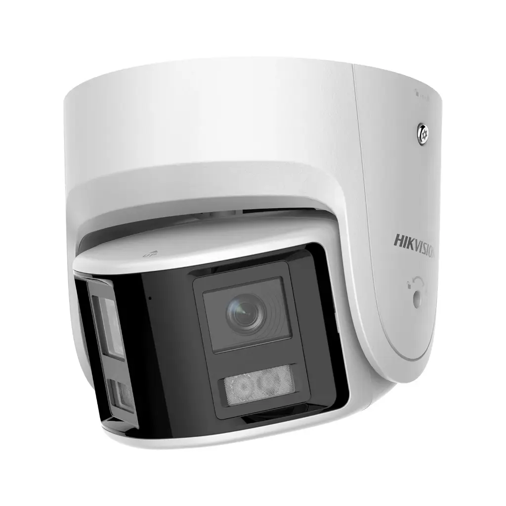 Hikvision 4 MP 180° Panoramic ColorVu Turret 2.8 mm, 30 m Light, 130 dB WDR, IP67, PoE