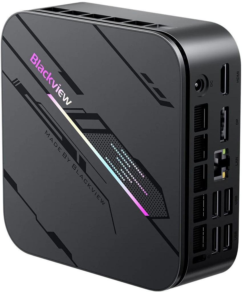 Blackview MP100 Mini PC i5-12450H, 16 GB DDR4, 1 TB PCIe 4, Wi-Fi 6, 4K@144 Hz, Win-11 Pro