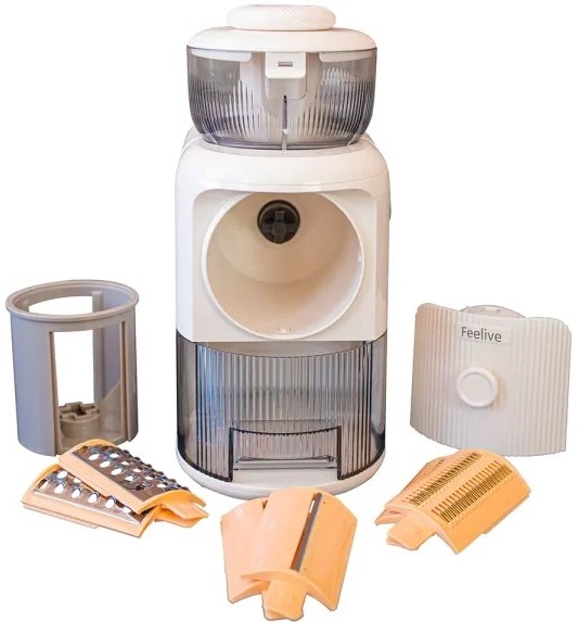 Feelive FVC01W 1.8 L Food Processor 3 SS Blades, 50 W, Dust-Proof Case, 6 m WR