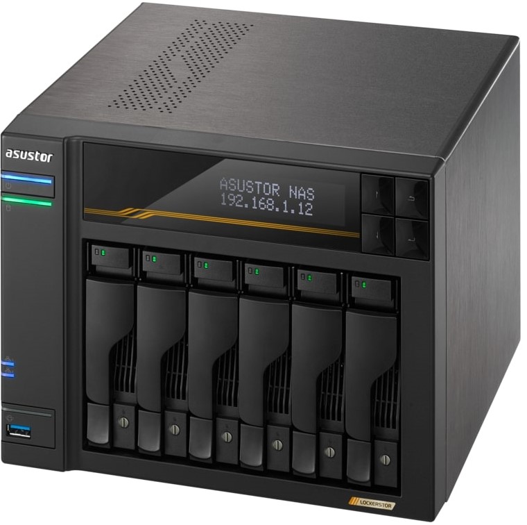 Asustor AS6806T 6‑Bay Gen3 NAS Ryzen ECC 16GB