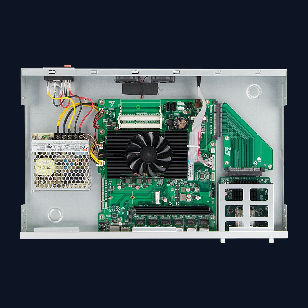 1U Rack PC Z87 I5 10×2.5GbE Firewall Router SOPHOS Ready