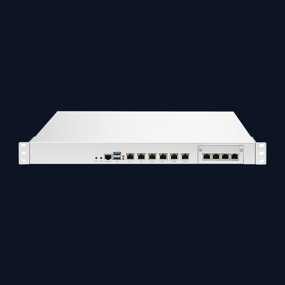 1U Rack PC Z87 I5 10×2.5GbE Firewall Router SOPHOS Ready