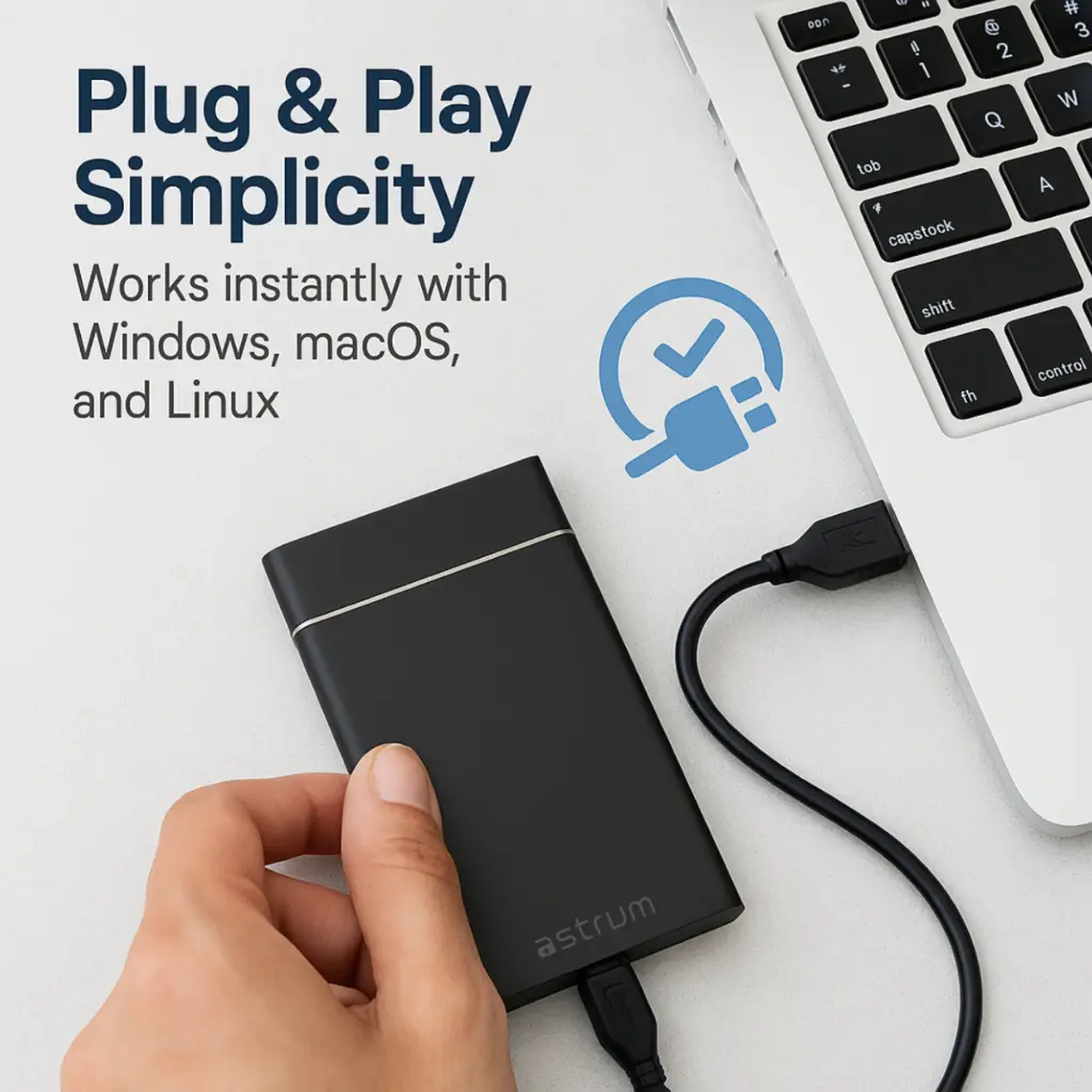 Astrum 2TB SATA3 SSD 529/520MB/s USB3.0 External 24m