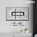 WB550 Wall Mount 32‑55″ Black Tilt VESA 400