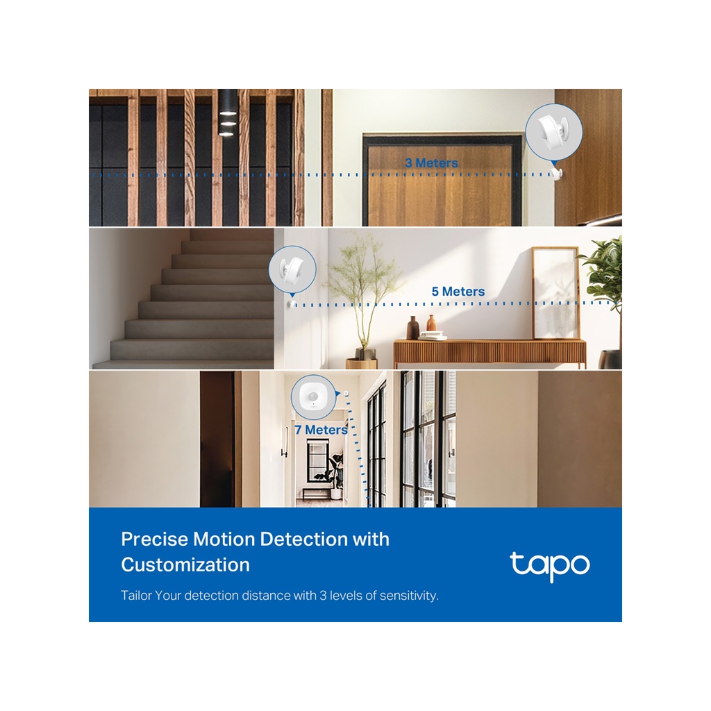 TP‑Link Tapo T100 Smart Motion Sensor 7m 120° 2yr