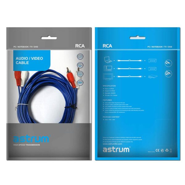 Astrum AR103 3m 3.5mm→2RCA 100% Copper Shield 24m (copy)