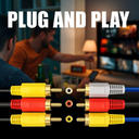 Astrum RC303 3m 3RCA Gold 3×3mm OD PVC 24m