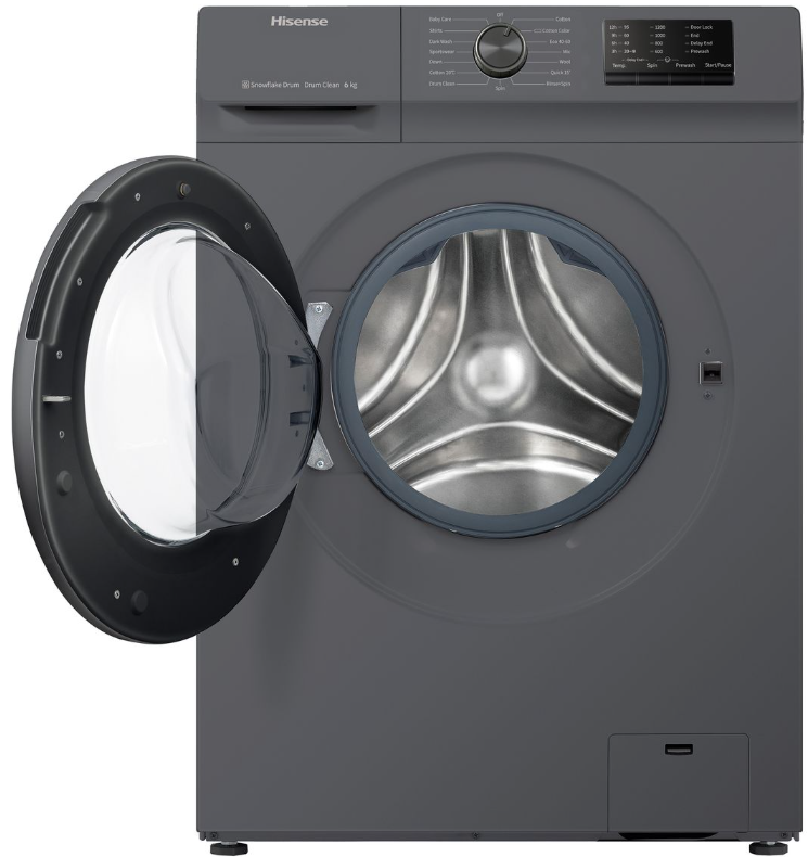Hisense WFVC6010 6kg Front Loader 1000rpm A+++ 15prog 48m
