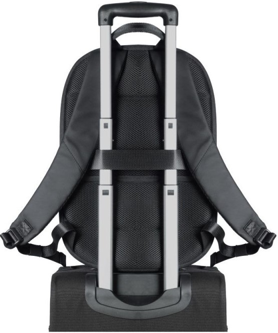 Port Eco Chicago Evo 16″ Expandable r‑PET Backpack Black