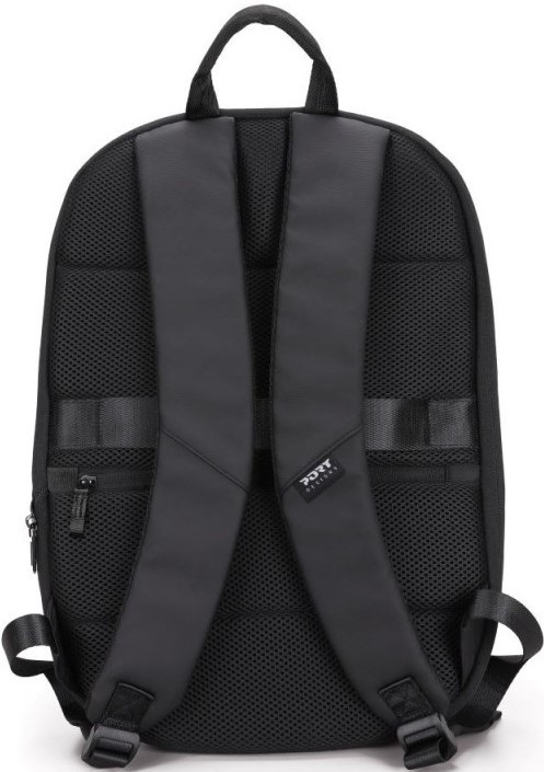 Port Eco Chicago Evo 16″ Expandable r‑PET Backpack Black