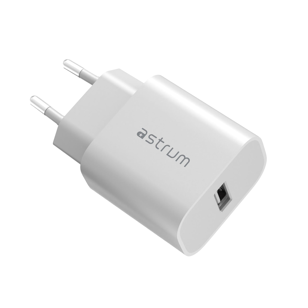Astrum WATZ12A 12W USB‑A Wall Charger White 24m