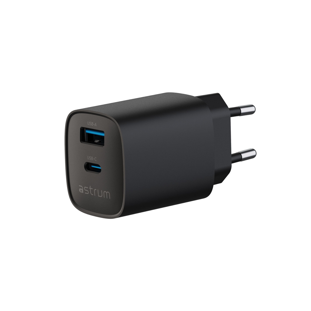 Astrum WATZ20W 20W PD Wall Charger 1A+1C Black 24m